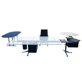 U-Shape Burdick Desk for Herman Miller With Floating Table For Sale