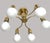 Metal Mid-Century Modern Brass Ceiling Light, Germany, 1970s For Sale - Image 7 of 11