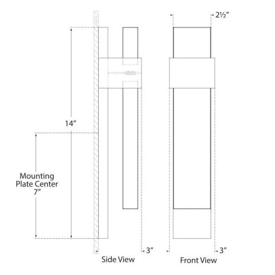 Visual Comfort Marie Flanigan for Visual Comfort Signature Brock Medium Sconce in Polished Nickel & Clear Wavy Glass For Sale - Image 4 of 4
