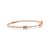 Early 21st Century Ladies 14k Rose Gold Three Butterfly Diamond Flexible Bangle Bracelet For Sale - Image 5 of 8