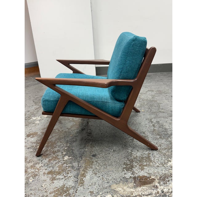 Joybird Soto Armchair, Lucky Turquoise For Sale - Image 4 of 12