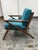 Joybird Soto Armchair, Lucky Turquoise For Sale - Image 4 of 12
