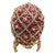 Vintage Keren Kopal Red Roses Faberge Trinket Crystal/Cliosenne Egg With a Surprise Colorful Swarovski Crystal Jewel Tree Inside and 24k Gold Plating For Sale