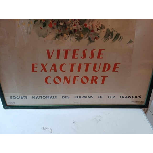 SNCF Poster 1958 by Albert Brenet, 1958 For Sale - Image 4 of 13