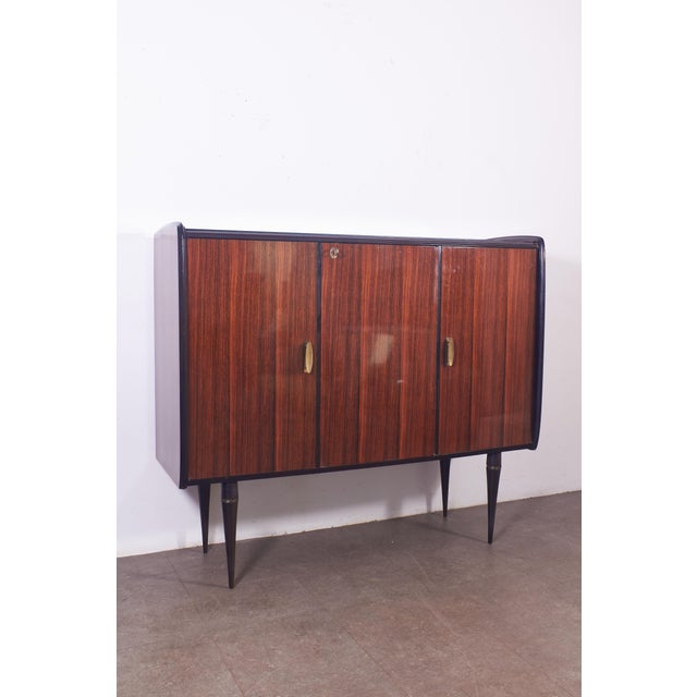 1950s Brass Sideboard Produced by Dassi Italy from Dassi Mobili Moderni For Sale - Image 4 of 16