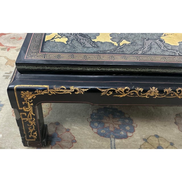 Vintage Chinese Laquer Coffee Table For Sale - Image 10 of 12