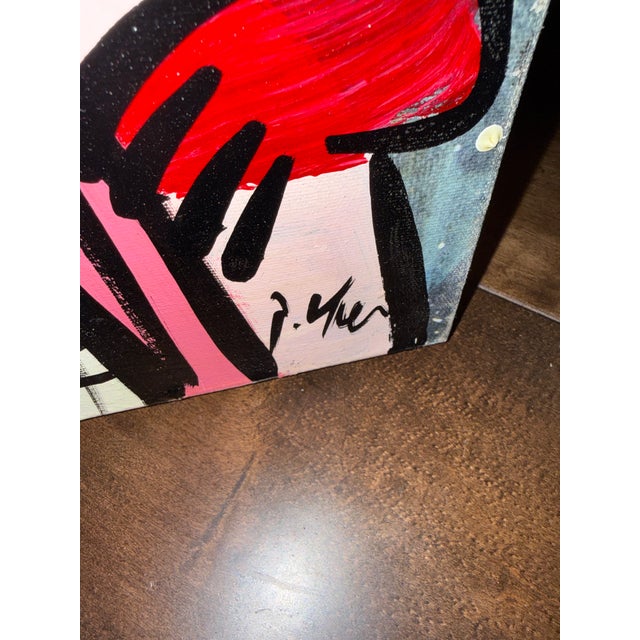 1970s Peter Keil Monumental Canvas Abstract Painting 6’ X 4’ For Sale - Image 12 of 15