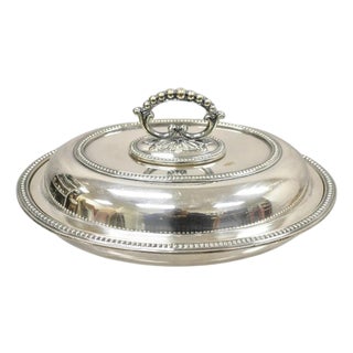 Early 20th Century Mappin & Webb's Prince's Plate English Sheffield Silver Plated Covered Dish For Sale