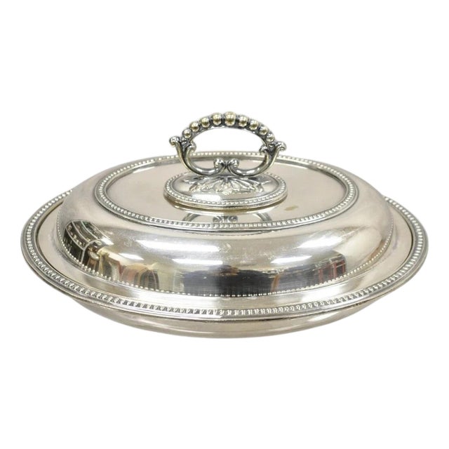 Early 20th Century Mappin & Webb's Prince's Plate English Sheffield Silver Plated Covered Dish For Sale