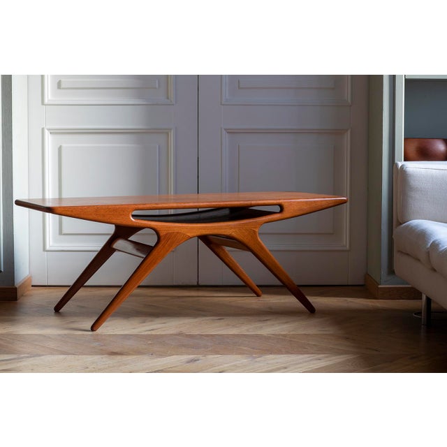 Vintage SMILE Coffee Table by Johannes Andersen, 1960s For Sale - Image 10 of 10