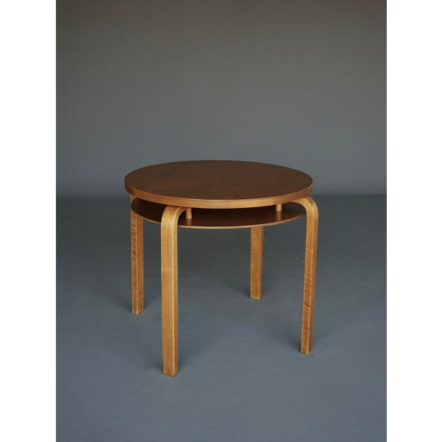 Brown Model 70 Two-Tier Coffee Table in Birch Wood by Alvar Aalto for Artek, Finland, 1940s For Sale - Image 8 of 18