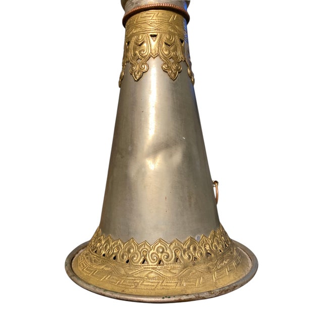 Antique Tibetan Gyaling Instrument 22.5" Rgya Gling Buddhist Ceremonial Decor For Sale - Image 15 of 17