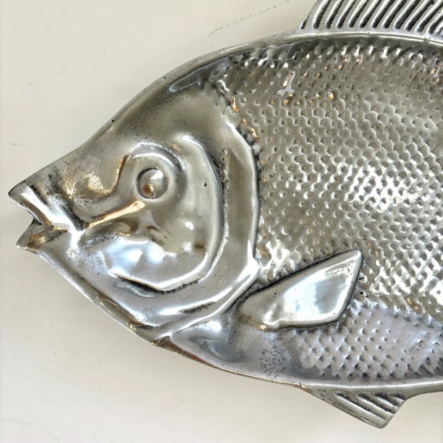 Coastal 1990s Charming Handmade Fish Platter For Sale - Image 3 of 6