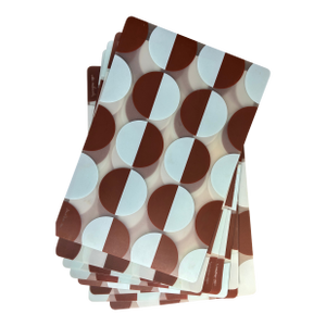 Jonathan Adler Multi Colored Vinyl Placemats - Set of 8