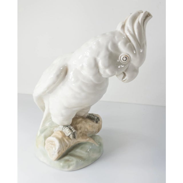 Amphora 20th Century Czech Hollywood Regency Cockatoo Figure by Amphora For Sale - Image 4 of 10