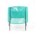 Not Yet Made - Made To Order Mint Caribe Lounge Chair by Sebastian Herkner For Sale - Image 5 of 7
