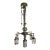 Early 20th Century Gothic Revival Bronze Six Arm For Sale