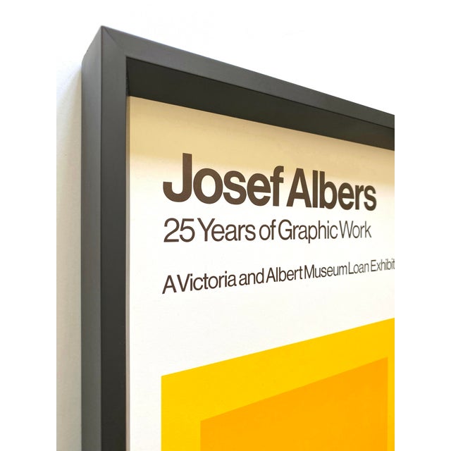 Josef Albers ポスター JOSEF ALBERS RARE 1973 MODERNIST SILKSCREEN PRINT FRAMED