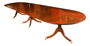 Regency Revival Triple Pillar Dining Table