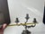 Metal Baroque Italian Candelabra in Brass, 1970s For Sale - Image 7 of 8