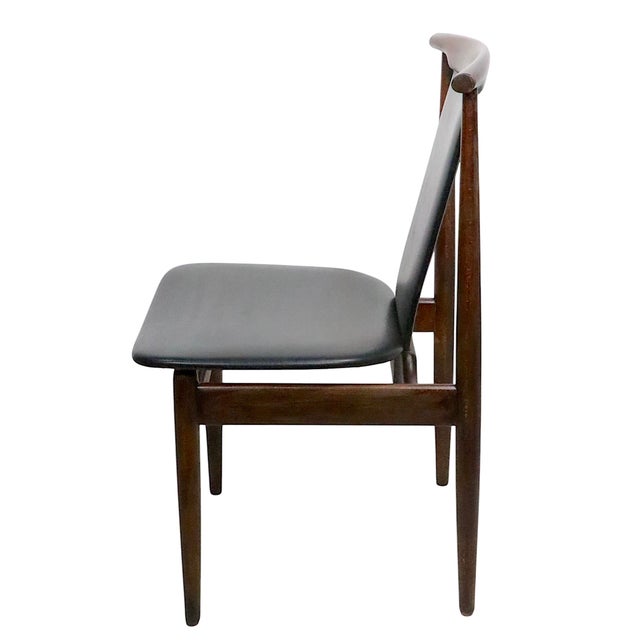 Wood Set of 4 Mid Century Dining Chairs, Made in Japan For Sale - Image 7 of 12