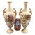 Blush Ivory Porcelain Vases with Floral Decoration from Royal Worcester, 1890s, Set of 2 For Sale - Image 12 of 13
