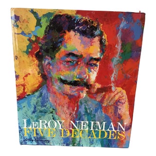 2003 Leroy Neiman “ Five Decades” Hardcover Cocktail Table Book For Sale