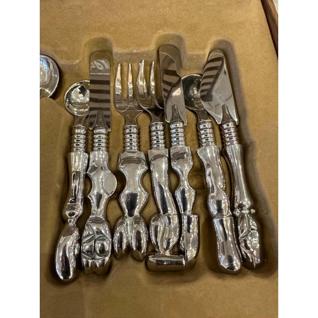 1980s Miguel Ortiz Berrocal Complete & Original 18-Piece Service For Sale - Image 5 of 10