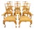 Set of 8 20th Century Boston Style Chippendale Mahogany Ball and Claw Dining Chairs For Sale