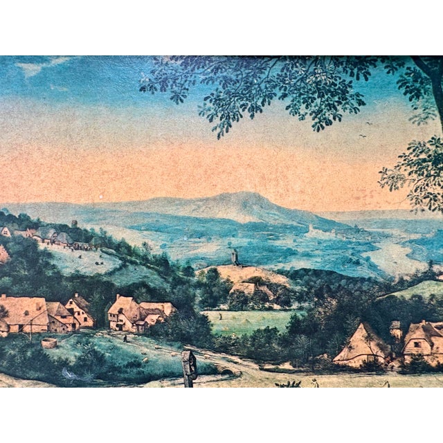 1960s Vintage 1960s Pieter Bruegel Haymaking Framed Art Print For Sale - Image 5 of 9
