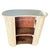 Restored Mid-Century Vertically Stacked Curved Stacked Dry Rattan Bar For Sale - Image 4 of 5