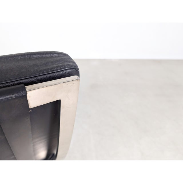 Barcelona Armchair in Black Leather by Mies van der Rohe for Knoll International For Sale - Image 13 of 18
