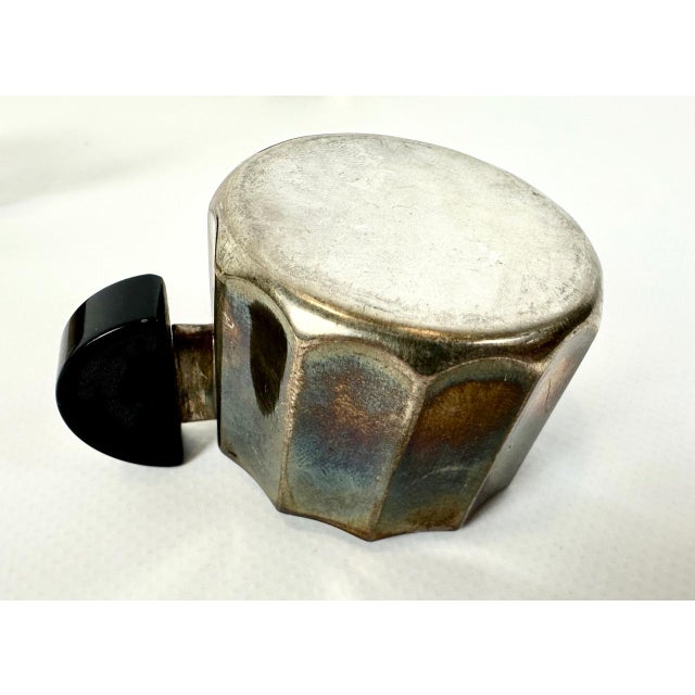 Silver Bauhaus Silver-Plated Mocha Cups with Bakelite Handles, 1930s, Set of 6 For Sale - Image 8 of 13