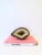 Agate Geode White and Brown Natural Sculpture For Sale In New York - Image 6 of 9