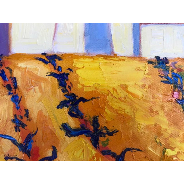 Contemporary Original Oil Painting Landscape Vineyards For Sale - Image 4 of 7