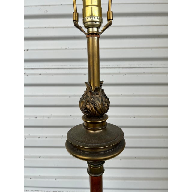 1960s Brass Flaming Torch Floor Lamp Chairish
