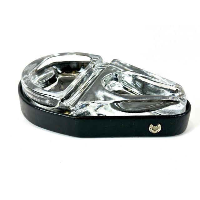 Vintage Leather Pipe Ashtray in the style of Paul Dupré for Lafon, 1960s For Sale - Image 11 of 14