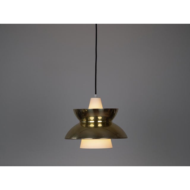 Mid-Century Modern Vintage Danish Pendant Lamps by Henning Klok for Louis Poulsen, 1950s, Set of 2 For Sale - Image 3 of 15