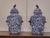 English 19th Century Blue and White Porcelain Lidded Pot Pourri Pots with Dogs For Sale In Atlanta - Image 6 of 12