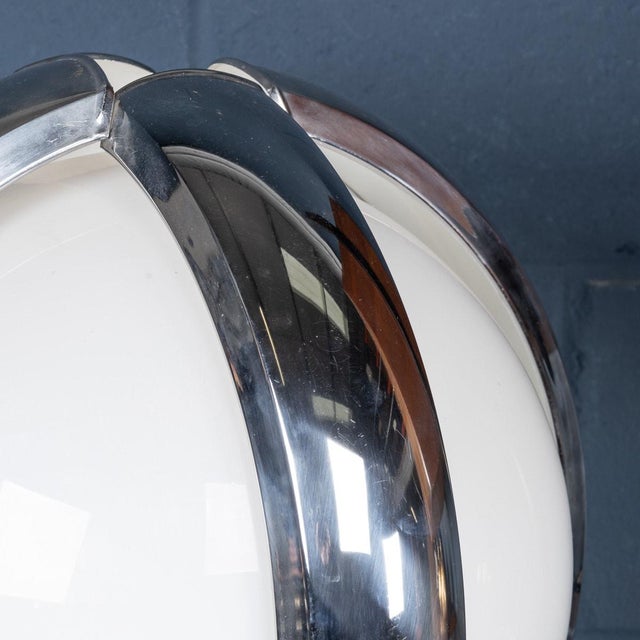 20th Century Italian Space Age Floor Lamp with Hand Blown Venetian Glass, 1970 For Sale - Image 16 of 18