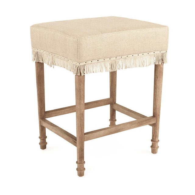 The Lucas Counter Stool from Zentique brings the same French country charm as its bar-height counterpart, with a padded...