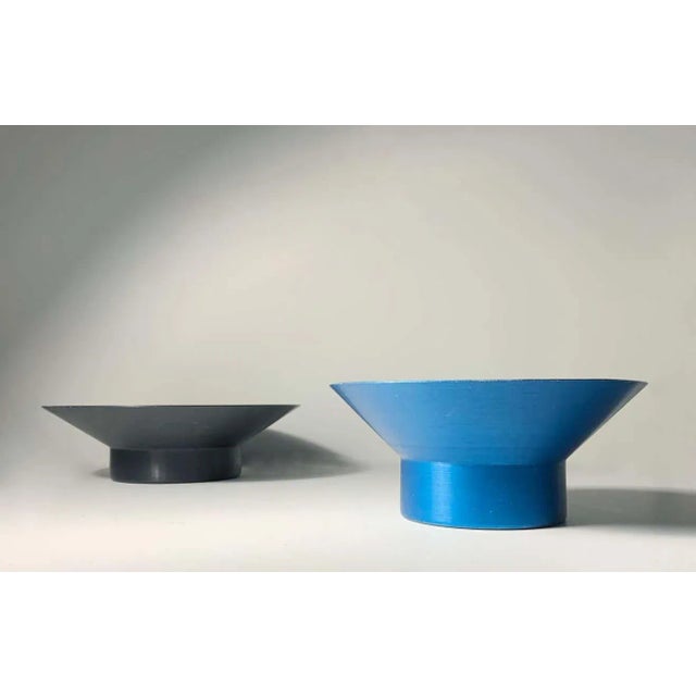 Postmodern David Tisdale Post-Modern Memphis Bowls- a Pair For Sale - Image 3 of 11