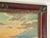 Nautical Signed 1920 Antique Maritime Sailboat Oil Painting in Ornate Painted Frame For Sale - Image 3 of 18