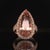 Morganite Diamond Ring 14k Rose Gold 6.91 TCW Certified For Sale - Image 9 of 16