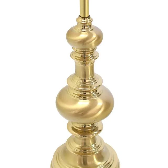 Vintage Mid Century Solid Brass Finial Shape Table Lamps a Pair Chairish