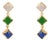 Trinity Glow Triple Drop Earrings, A Pair For Sale