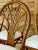 Set of 6 Restored Coastal Rattan Dining Chairs in White Sunbrella For Sale In Naples, FL - Image 6 of 11