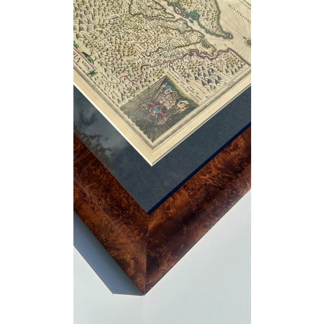 Capt. John Smith's Map of Virginia & Chesapeake Bay, by Blaeu, 1612 For Sale - Image 4 of 5