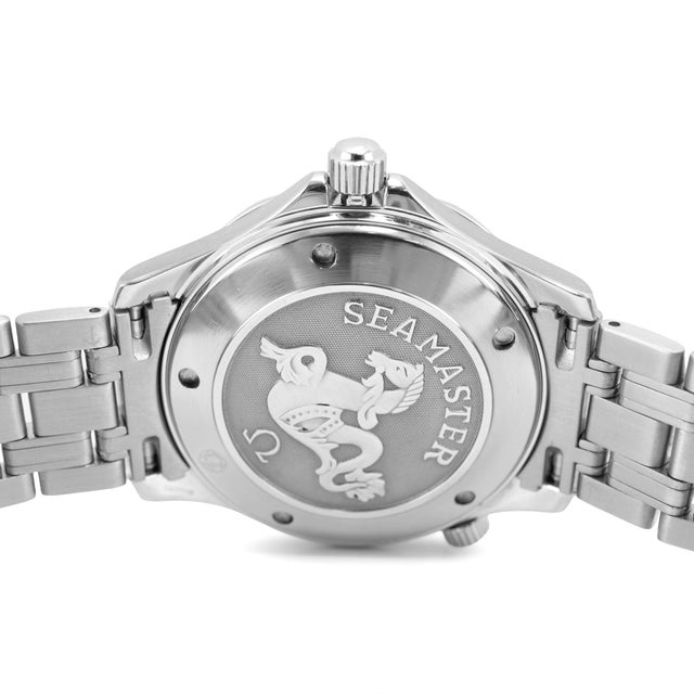 Early 21st Century Omega Seamaster Diver 300m 41mm 2221.80 Blue Dial Stainless Steel Quartz Watch For Sale - Image 5 of 9