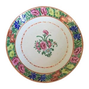 Early 19th Century Chinese Export Porcelain Low Bowl Charger